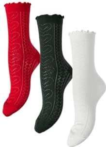 Pcjara - Sokken - 3-pack - Pointelle - Lifestyle: Kerst, Zakelijk, Formeel, Vrije Tijd, Feest