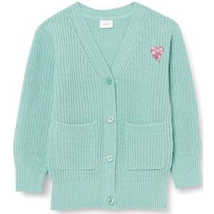 s.Oliver Gebreid meisjesvest, groen, 104/110 cm