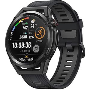 HUAWEI Watch GT Runner 46 mm Smartwatch, Dual Band GNSS met 5 systemen, nauwkeurige hartslagmeting, wetenschappelijk hardloopprogramma, AI Running Coach, Duitse versie met 30 maanden garantie, zwart