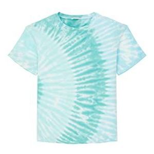 TOM TAILOR Oversized T-shirt met patroon voor jongens en kinderen, 31737 - Blue Tie Dye Design, 128 cm