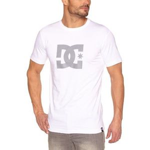 DC Shoes Heren Screenline T-shirt Star Short Sleeve, wit, S, DRMJE342-WHTD