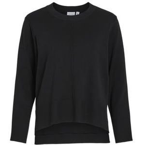 Viostria O-hals L/S Knit Top-Noos, zwart beauty, XXL