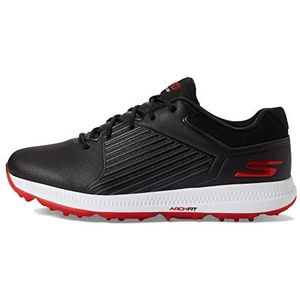 Skechers Max Fairway 3 Arch Fit Spikeless golfschoen sneakers voor heren, zwart/rood., 49.5 EU