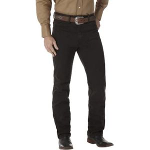 Wrangler Cowboy Cut Slim Fit Jean voor heren, Zwarte Chocolade, 34W / 29L