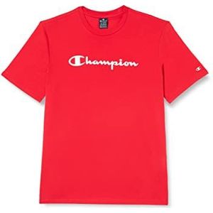 Champion Legacy American Classics Logo S/S T-shirt, intens rood, L voor heren