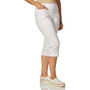 Briggs New York Dames Pull On Capri met L Pocket, Kleur: wit., 44