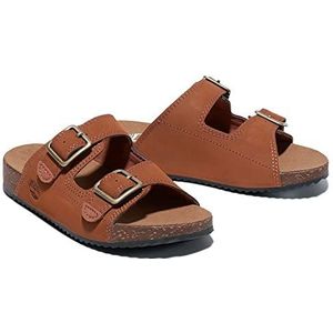 Timberland Castle Island Slide (Youth) Sandalen voor kinderen, uniseks, bruin roest, 31 EU
