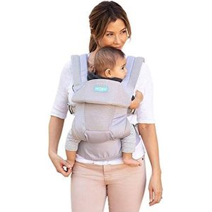 Moby MOVE All Position Carrier voor pasgeborenen tot peuter, 4 -positie, ademend, ergonomische kinderdrager: gletsjer grijs