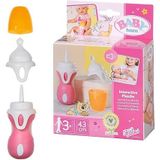 BABY born Interactieve fles & lepel - Voor 43cm poppen -Bevat twee toebehoren & geluidseffecten - Gemakkelijk voor kleine handen - Promoot emphatie en sociale vaardigheden - 3+ jaar - 832493