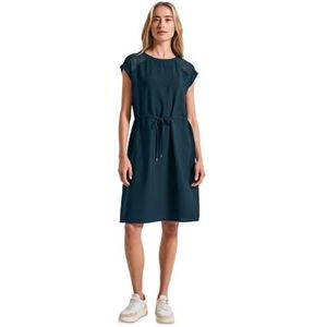Street One - Dames Jurk - Turkoois - Met Mesh Details