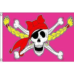 Piratenvlag 150x90 cm - piratenvlag 90 x 150 cm - Banier 3x5 ft Hoge kwaliteit - AZ FLAG
