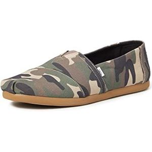 TOMS Alpargate Core, platte mocassins voor heren, groen, maat 45, Celeste Y Blanco, 45 EU