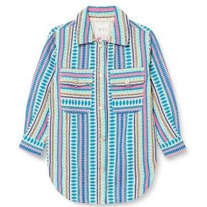 NALLY Meisjeshemdjas shirt, meerkleurig blauw, 122 cm