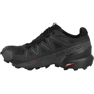 Salomon Speedcross 5 GTX waterdichte trailhardloopschoenen voor heren, zwart zwart phantom, 42 EU