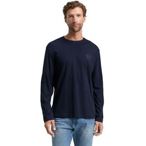 TOM TAILOR - Shirt - Nachtblauw - Lange Mouwen