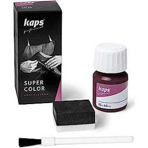 Kaps - Super Color - Verf Voor Leren Schoenen En Tassen - Bordeaux - 25 ml