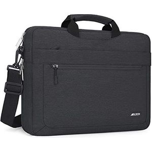 MOSISO Laptop Aktetas Compatibel met 13-13,3 inch MacBook Pro, MacBook Air, Notebook Computer,Polyester Messenger Schoudertas met Verstelbare Diepte aan de Onderkant,Ruimte Grijs