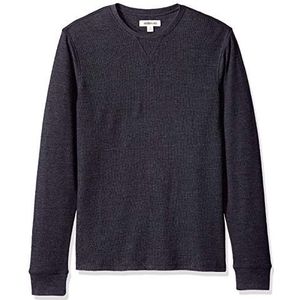 Amazon Brand - Goodthreads mannen lange mouwen Slub Thermal Crewneck T-Shirt,Hei houtskool,S