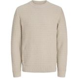 Jack & Jones Jprblabruce knit structure crew neck beige