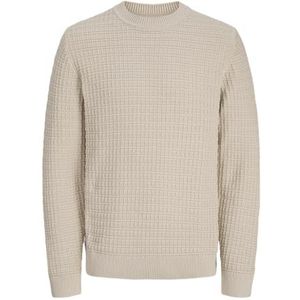 Jack & Jones Jprblabruce knit structure crew neck beige