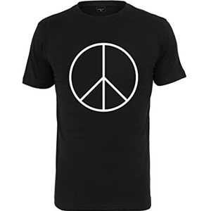 Mister Tee Heren Peace Tee T-shirt, zwart, XXL
