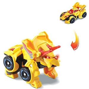 VTech Switch&Go Dinos Tino van triceratops, dinosaurussen en actiefiguren, 2-in-1 dino-auto veranderbaar speelgoed voor kinderen + 3 jaar, ESP-versie