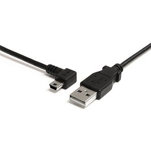 StarTech.com USB2HABM3LA Mini USB-kabel (90cm, links hoekig) zwart