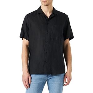HUGO Heren Ellino Shirt, Black1, XS, zwart 1, XS