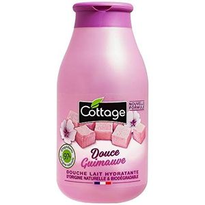 Cottage - Hydraterende melkdouche – zachte marshmallow – 97% ingrediënten van natuurlijke oorsprong – gemaakt in Frankrijk – 250 ml
