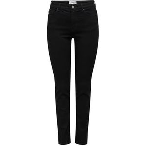 ONLY Jeansbroek voor dames, zwart denim, (XS) W x 32L