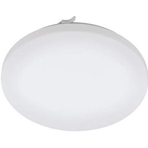 EGLO Frania Led-plafondlamp, 1 lichtpunt, materiaal: staal/kunststof, kleur: wit, diameter: 33 cm, IP44