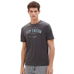 TOM TAILOR T-shirt voor heren, 10899 - Tarmac Grey, S