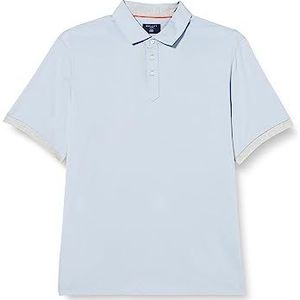 Hackett London Poloshirt met Spaded Placket voor heren, Oxford Blauw, 3XL