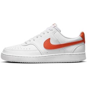 Nike Court Vision Lo NN Sneakers voor heren, wit/picante rood, 49,5 EU, wit picante rood, 49.5 EU