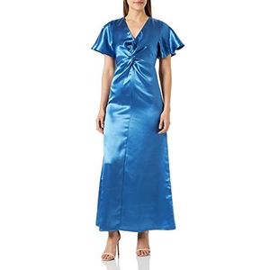 Vila Dames Visittas V-hals S/S Maxi Dress-Noos jurk, Federal Blue, 38