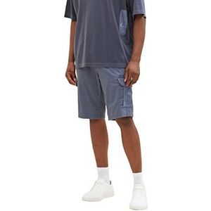 TOM TAILOR Uomini bermuda shorts 1035043, 31272 - Blueish Grey Diamond Structure, 28