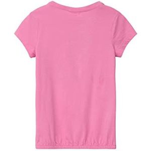 s.Oliver Junior Girl's T-shirt met pailletten, roze, 128/134, roze, 128/134 cm