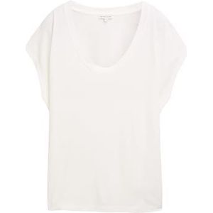 TOM TAILOR T-shirt voor dames, 10315 - Whisper White, XXL