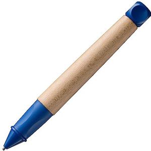 LAMY abc kindvriendelijk potlood 109 van esdoornhout en antislip handvat in blauw, dop en dobbelsteen van kunststof, incl. onbreekbare potloodvulling LAMY M 44, 1,4 mm, B