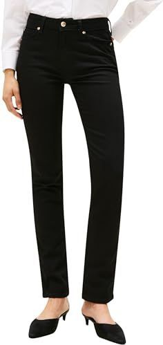 Tommy Hilfiger Dames DNM Black Slim RW WW0WW46725 Slim, Denim, 2824, Denim (zwart), 24W / 28L