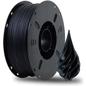 VOXELAB PETG CF filament 1,75 mm, hoogwaardig 3D-printerfilament, PETG CF, goede hechting voor 3D-printen, vacuümverpakking, nette spoel, nauwkeurige maatnauwkeurigheid +/- 0,02 mm, 1 kg, midnight