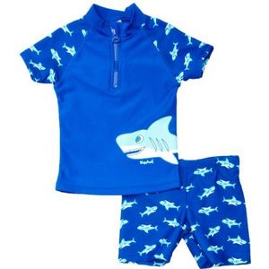 Playshoes baby-jongens UV-bescherming badset haai zwemkleding, blauw (origineel), 74/80
