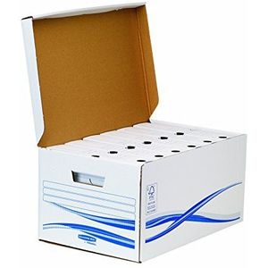 Bankers Box 4460504 klapdeksel box Maxi en 6 stuks archiefdozen, 80 mm
