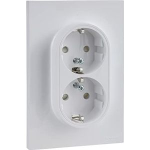 Schneider Electric S521087 Odace, veiligheidsstopcontact, 16 A, met veiligheid