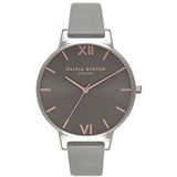 Olivia Burton Womens Analoog Quartz Horloge OB16BD90, Grijs Wijzerplaat