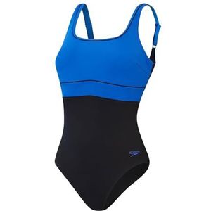 Speedo Shaping ContourEclipse 1-delig badpak voor dames, zwart/True Cobalt, 36/12, Zwart/True Cobalt, 40