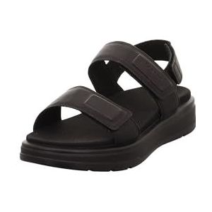 Legero Sunwalker Platte damessandalen, zwart 0100, 38 EU