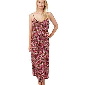 Indigo Sky Samsara Lange Satijnen Chemise Nachthemd, Multi Hart, 38-40