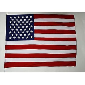 Amerikaanse vlag 150x90 cm Extern gebruik - VS - Amerikaanse vlaggen 100 x 150 cm - Banner 3x5 ft tergal met ringen - AZ FLAG
