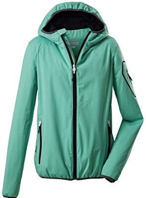 killtec Women's Softshelljack met capuchon, opvouwbaar - Trin WMN SOFTSHELL JCKT, mint, 36, 36865-000